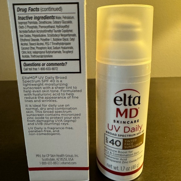Elta MD UV Daily SPF 40 Tinted Facial Sunscreen 1.7 oz 48 g NIB EXP 9/26 - Picture 4 of 5